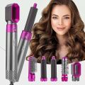 5 In 1 Hot Air Styler Hair Straightener,Dryer Comb Multifunctional Styling Tool For Curly Hair Machine For Straightening Curling Drying Combing Scalp Massage Styling. 