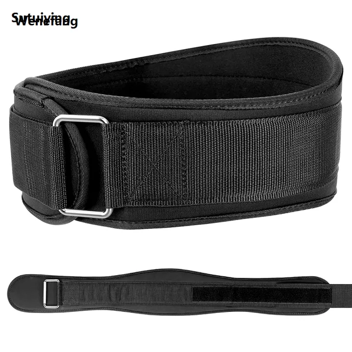 Wenefang%20Sutuiying%201Pcs%20Gym%20Weightlifting%20Belt%20Adjustable%20Waist%20Back%20Support%20Squat%20Profesional%20New%20style%20Dumbbell%20Barbell%20Deadlifts%20Training%20Fitness(Black%20and%20Blue)%20-%20Image%207