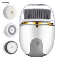 Sutuiying 3 in 1 Ultrasonic Facial Cleanser Brush Electric Cleansing Face Portable Brush 360 Rotate Automatic Brush Machine Deep Clean Beauty Tool. 