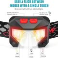 Head Torch Ultra Bright Motion Sensor Headlamp Ultra-Light Waterproof Super Bright Head Light Power Indicator Portable Fishing Head Lamp Emergency Search. 