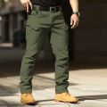 Pant Multi Pocket Tactical Stylish Stretchable Waterproof Softshell Outdoor Men's Cargo Trouser. 