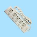 5 Ports Multiplug Extension Cords with Heavy Duty Power Universal Multi Plug. 