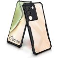Bumper case for Vivo Y200 5G / V29e - Clear PC Back Hybrid Transparent Phone Cover. 