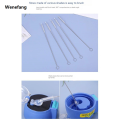 Wenefang Stainless steel baby bottle straw brush 175mm baby Luxury bottle spiral tube brush Soft bristle straw brush. 