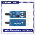 10PCS IR Infrared 3 Wire Flame Detection Sensor Module IR Flame Sensor Module Detector Smartsense For Arduino. 