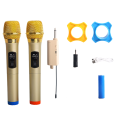 Professional wireless microphone with rechargeable receiver, excellent sound quality, stable frequency, suitable for speech, singing. 