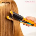 Wenefang Hair Straightening Comb Haircut Anti-static V Shape Comb Clip 2025 Clamp Salon Hair Brush Comb Straightener Company Tools M76F. 