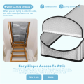 Attic Stairs Insulation Cover Reflective Radiant Barrier Reflects 95% of Radiant Heat RV Stair Heat Shield 25x54x11In for Pull Down Stairs. 