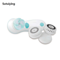 Sutuiying Waterproof Rotating Silicone Facial Cleansing Brush Remove 2025 New Blackhead Pore Cleaning Electric Face Beauty Brush. 