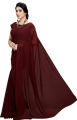 Bollywood Georgette Saree For Women (Red). 