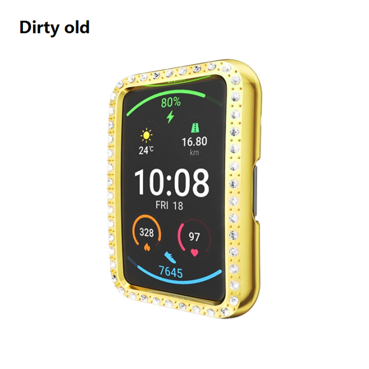Dirty%20old%20%E3%80%90LuxeLoom123%E3%80%91Rhinestone%20Bumper%20Hybrid%20Shell%20PC%20Watch%202025%20New%20Cover%20For%20-HUAWEI%20Watch%20Fit%20Smart%20Protector%20-%20Image%209