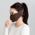 Outdoor Autumn Winter Warm Face Mask Thickened 3D Two-in-One Earmuff Windproof Breathable Cycling Mask Ear Protection. 