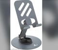 Metal Body Mobile Phone Stand for Desk/Bed, 360-Degree Rotating, Adjustable Foldable Cell Phone Holder. 