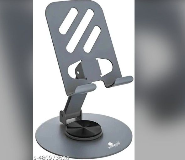 Metal%20Body%20Mobile%20Phone%20Stand%20for%20Desk/Bed,%20360-Degree%20Rotating,%20Adjustable%20Foldable%20Cell%20Phone%20Holder%20-%20Image%202