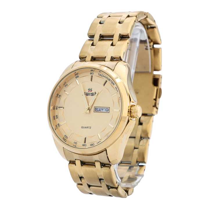 Swish%20Golden%20Color%20Stainless%20Steel%20Chain%20Casual%20Watch%20For%20%20Men%20-%20Image%204
