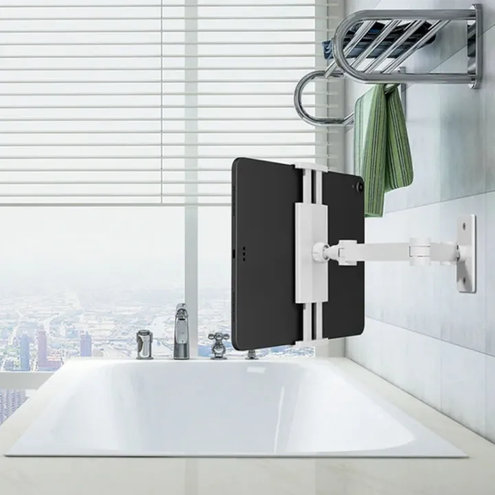 Wall-Mounted,%20Foldable%20Tablet%20Arm%20for%20Kitchen%20Use,%20Adjustable%20for%204.7-12.9%20Inch%20Mobile%20Phones%20and%20Tablets,%20White%20-%20Image%203