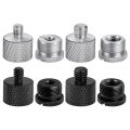 8 Pack Mic Stand Adapter Mic Boom Stand Adapter Set Kit 5/8 Female to 3/8 Male, 3/8 Female to 5/8 Male, for Microphone Stand Boom Arm Camera Tripod. 