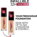 L'Oreal Paris Infallible 32hr All Day Fresh Wear Foundation with Vitamin C, 140, SPF 25  By Genuine Collection. 
