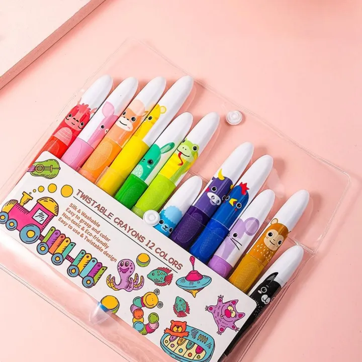 Cute%20Quick%20Dry%2012%20Color%20Drawing%20Pens%20Washable%20Water-Soluble%20Twistable%20Coloring%20Sticks%20Non-dirty%20Hand%20Painting%20Doodle%20Markers%20-%20Image%209