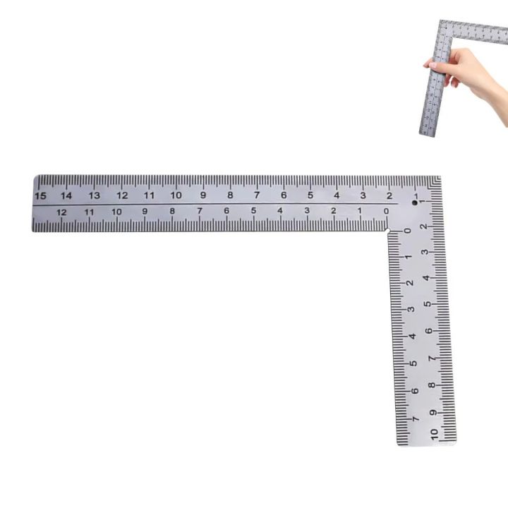 Office Accessories Stainless Steel L Square Ruler Measuring Tool High ...