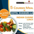 Shangri-La Lunch Coupon - Indian Cuisine. 