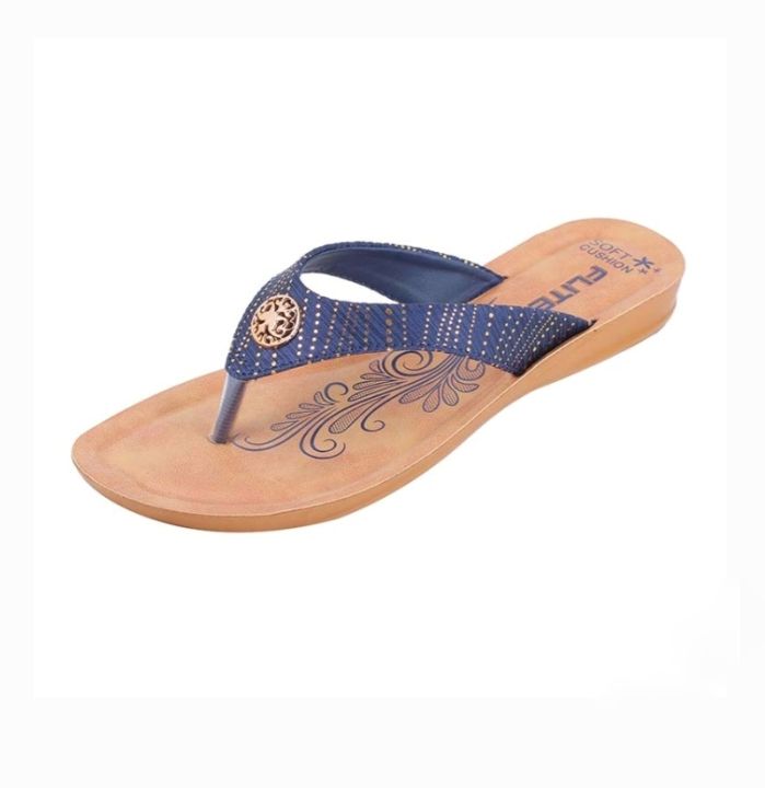 Flite by Relaxo Blue Flip Flop Outdoor Slipper For Women PUL-120