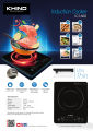 Khind Induction Cooker 2000watt ICF8005D. 