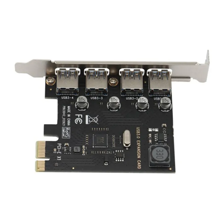 JAERBEE%204%20Port%20USB%203.0%20PCI-E%20Expansion%20Card%20PCI%20Express%20PCIe%20USB%203.0%20HUB%20Adapter%204-Port%20USB3.0%20Controller%20USB3.0%20PCIe%20-%20Image%204