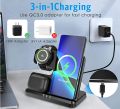 HOCO CQ2 3 In 1 Wireless Charger Stand 15W For Samsung Phones. 