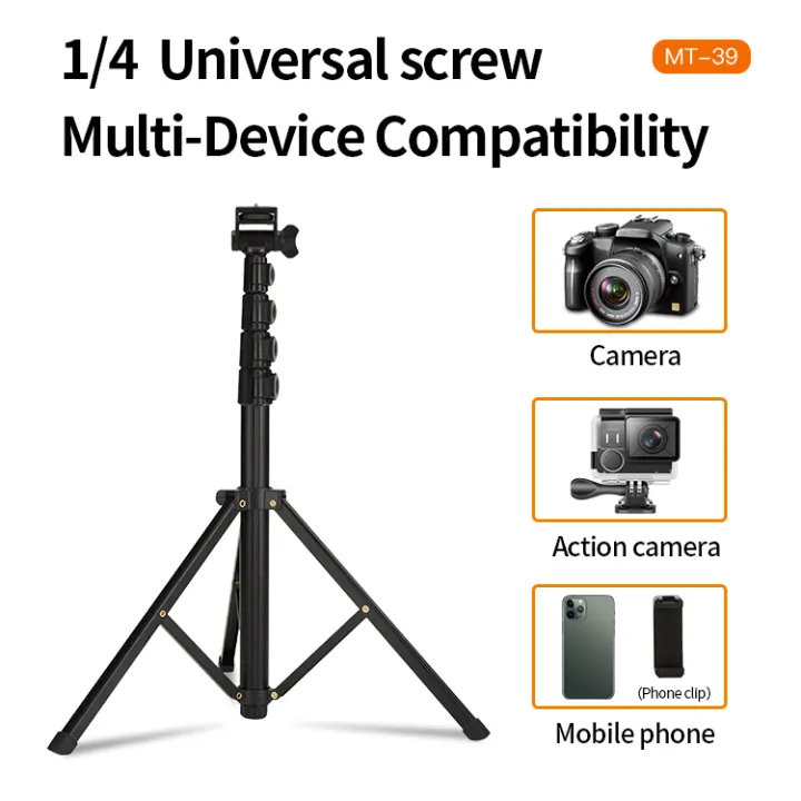 JMARY%20MT-39%20153cm%20Selfie%20Stick%20Tripod%20%7C%20Heavy%20Duty%20Aluminum%20Phone%20&%20Camera%20Stand%20%7C%20Extendable%20with%20Bluetooth%20Remote%20&%20Phone%20Clip%20-%20Image%205