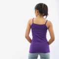 Purple Cotton Plain Sando Women's Clothing. 