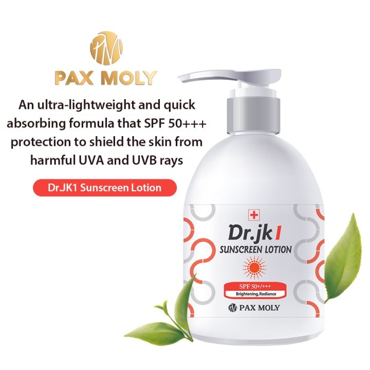 Dr.jk Sunscreen Lotion 200ml SPF 50+/+++ UVA UVB rays Sensitive Skin Anti-aging