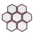 Wooden Hexagon Collage  Photo Frame. 