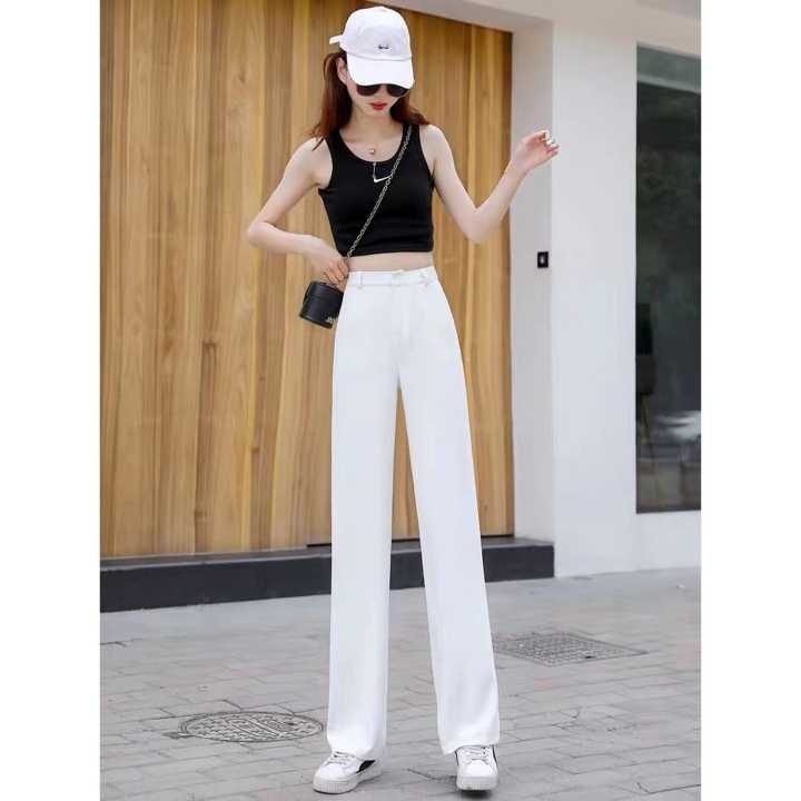 New Design Ladies Cotton Pants For Women / White Pants For Women