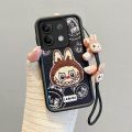 Uonevic ubu Ka Cartoon Lab 3D Cute 3027RA23021R 23021M NoteFor Xiaomi Red 12 4GRAAEG Hot Selling AA2Y 2D4I 23028RA60L Phone Case pibara Drop Resistant Case with Lanyard. 