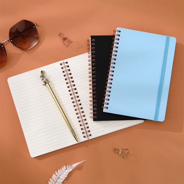 String Note Book Simple B6 Coil Notebook Thicken Strap Design Memo Pad Spiral Binding ...