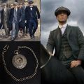 Shelby Peaky Blinders Pocket Watch Vest Coat Chain Men's Retro Flip Cover Simple Necklace Women's Pendant. 