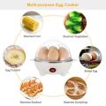 Effortlessly Cook and Steam Perfect Eggs with Electric Egg Cooker Steamer - 7 Eggs Capacity and Measuring Cup Included. 