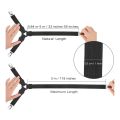 2Pcs Adjustable Elastic Suspenders Gripper Straps Clip for Bed Sheets Mattress Covers Sofa Cushion (Black). 