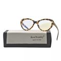 Blue Ray Cut Animal Print Cat Eye Trendy Computer glasses For Unisex. 