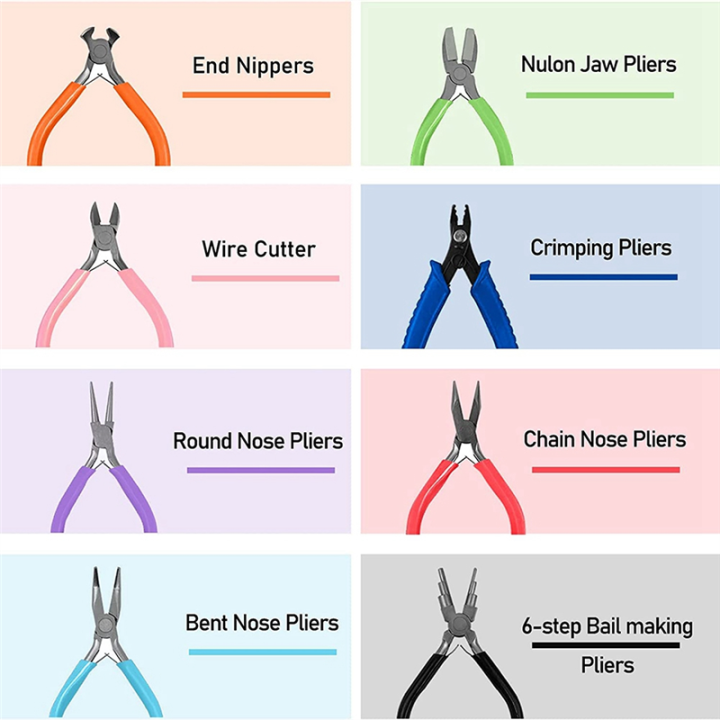 Cluellp-Jewelry%20Pliers,%2016Pcs%20Jewelry%20Making%20Pliers%20Tools,%20Jewelry%20Making%20Pliers%20Tools,%20for%20Jewelry%20Repair,%20Wire%20Wrapping%20-%20Image%203