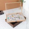 Storage Box Brooch Display Box Medal Case Jewelry Organizer Badge Box. 