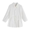 White Shirt Women Fashion Office Top New Laple Korean Style Chic Top. 