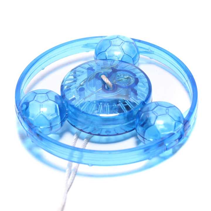 Blue Color Plastic Double Handed Lightening Yoyo Toy|Perfect Indoor Game For Kids| Spinning Toy For Kids