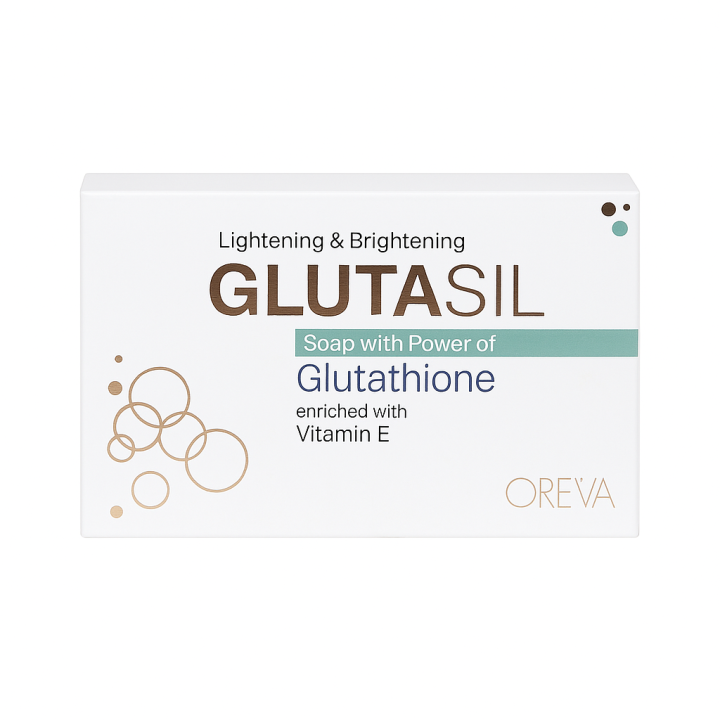 Oreva Dermacare Glutasil Soap 75g – Skin Brightening Gluta Soap with Glutathione & Vitamin E for Radiant, Even-Toned Skin