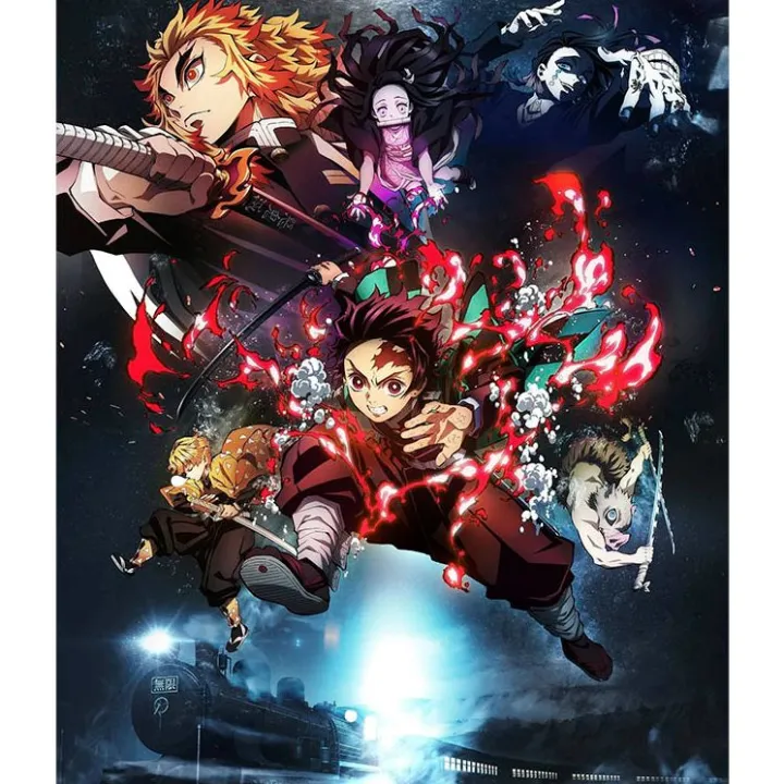 Anime%20Demon%20Slayer:%20Kimetsu%20no%20Yaiba%200002%20Wall%20Hang%20Canvas%20Art%20Print%20With%20Wooden%20Frame%20by%20Suva%20Trades%20-%20Image%202