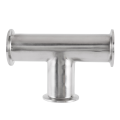 FORIDE 3 Pcs 1.5Inch 38mm Sanitary Tri Clamp 3 Way Tee 304 Stainless Steel Sanitary Ferrule Tee Connector Pipe Fitting. 