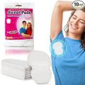 10 Pieces Sweat Pad - Underarms Disposable Highly Absorbent Sweat Pads Cotton Anti Allergic. 