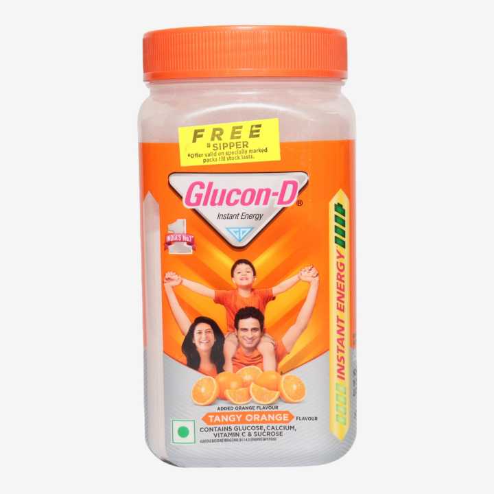 Glucon-D Tangy Orange Pani Free Sipper 400g