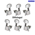 Difutagui 6pcs Sealed Guitar String Pegs Locking Tuners 3L3R Tuning Pegs SPortable New style tring Tuner Acoustic Guitar Tuner Machine Head Knob 3Left 3Right. 